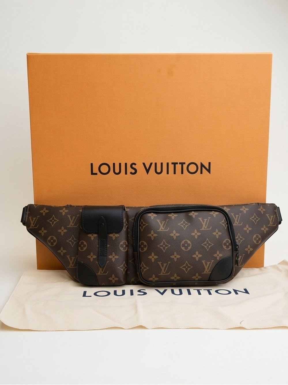 Louis Vuitton Monogram Canvas Christopher Belt Bag in Brown